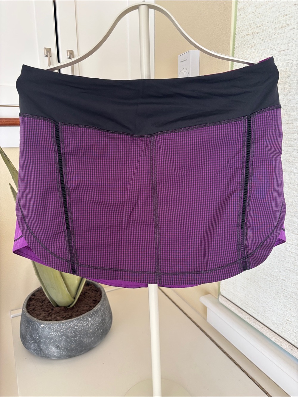 lululemon athletica Purple Mini Skirt with Black Waistband